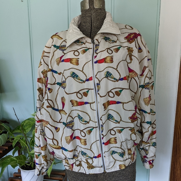 80s Vintage Silk Jacket - Picture 4 of 10